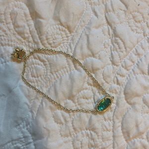 May birthstone emerald green kendra Scott braclet